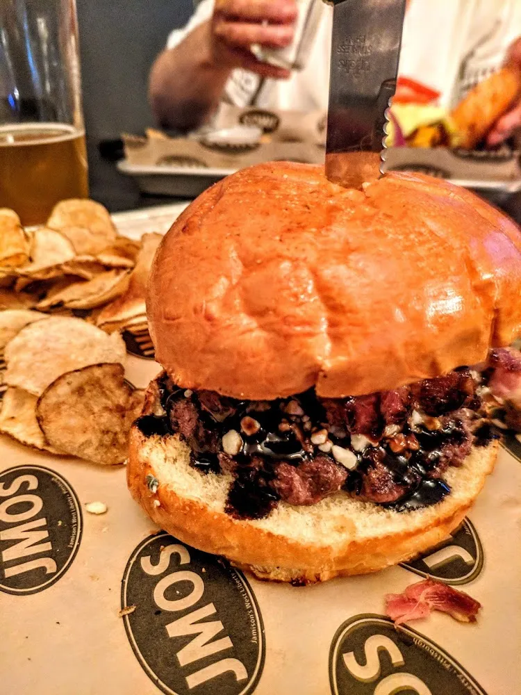 Black and Bleu Burger